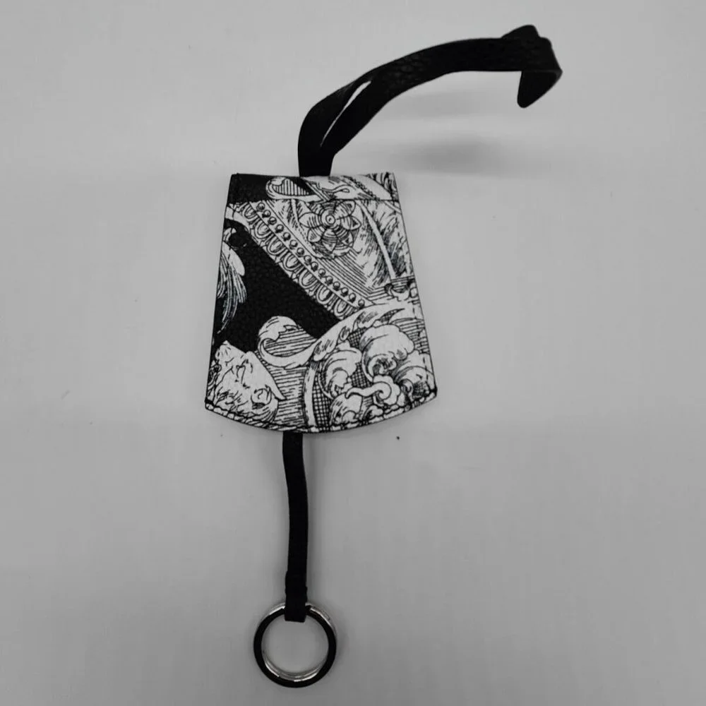 Versace Medusa Black Silver Gold Medusa Luggage Tag Name ID Address Bag Key